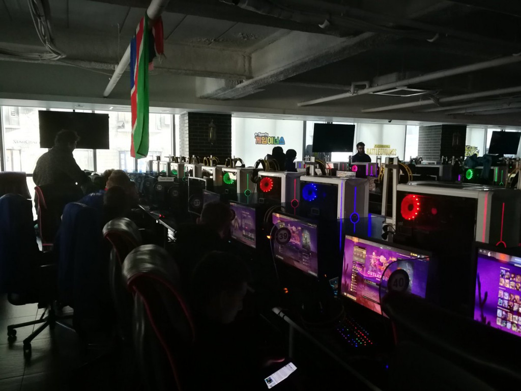 Lokasi kompetisi DOTA 2 dari IESF World Championship 2019 di Seoul, Korea Selatan.