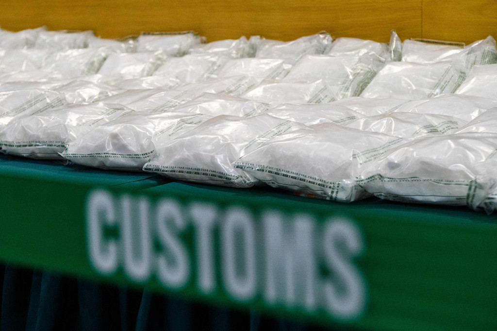 Bea Cukai Hong Kong Sita 110 Kg Sabu Senilai USD 10 Juta