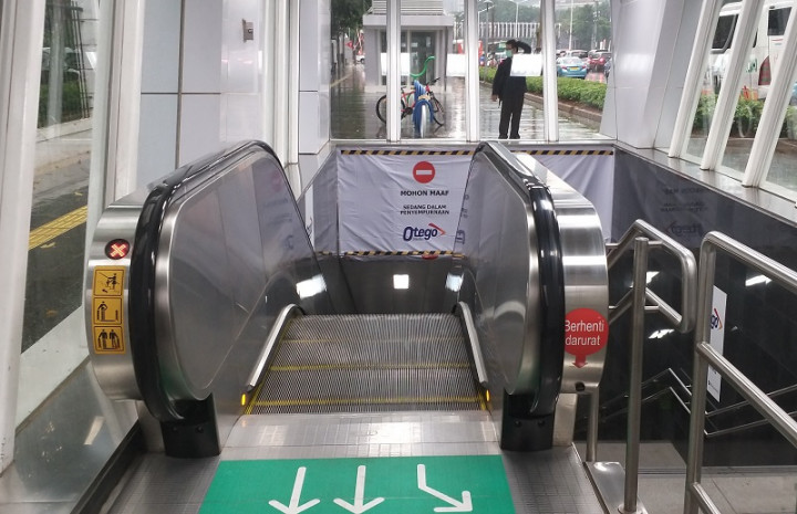 Eskalator MRT Kembali Dioperasikan
