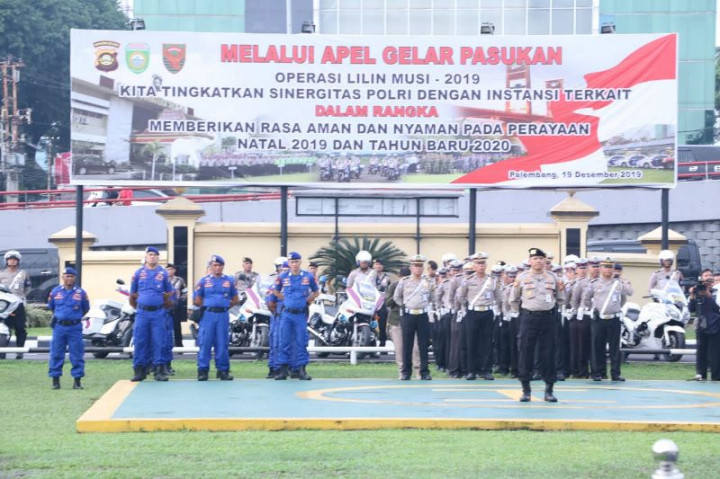 2.358 Personel Amankan Natal dan Tahun Baru di Sumsel