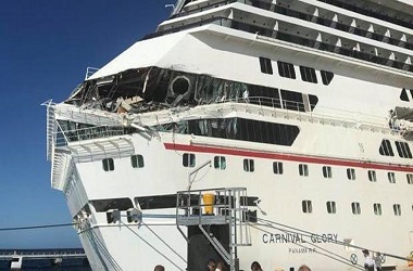 Dua Kapal Pesiar Bertabrakan di Pelabuhan Meksiko