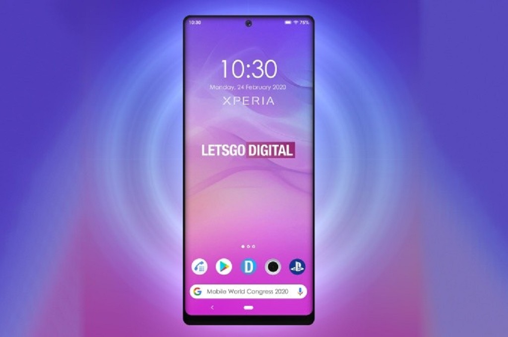 Paten yang baru dirilis WIPO Global Design Database menampilkan antarmuka pengguna perangkat baru Sony .