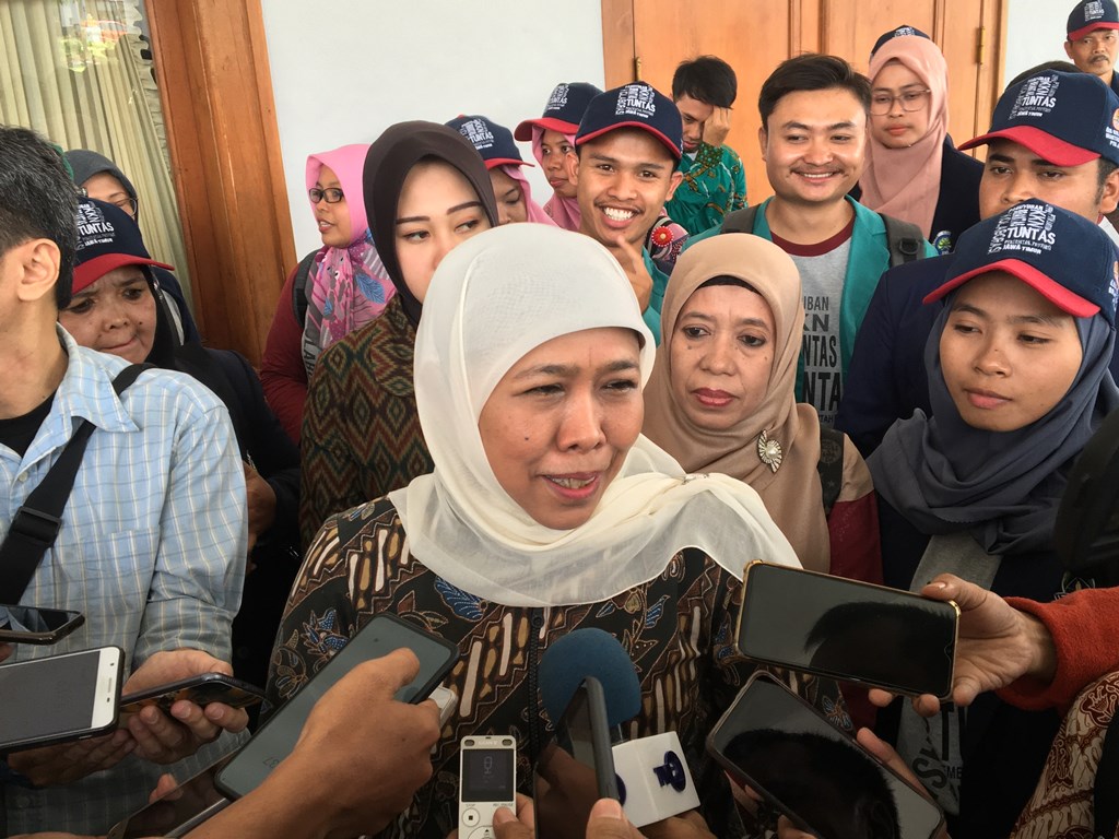 Gubernur Jatim Khofifah Indar Parawansa (Medcom.id/Amal).