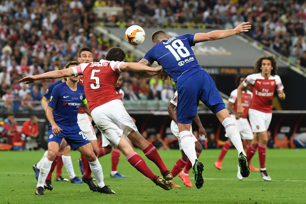 Suasana laga Arsenal vs Chelsea. (OZAN KOSE / AFP)