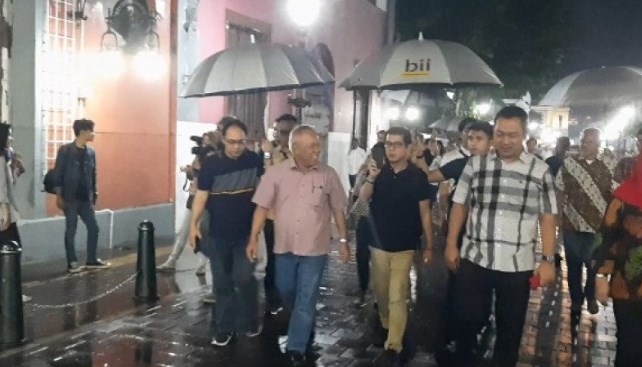 Menparekraf dan Menteri PUPR Tinjau Kota Lama Semarang