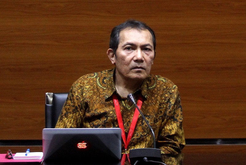 Mantan Wakil Ketua KPK Saut Situmorang. ANT/Adam Bariq.