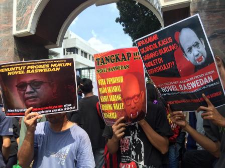 Mahasiswa Bengkulu Ungkit Kasus Novel Baswedan