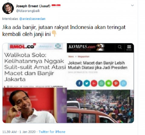 Cek Fakta Jokowi Lepas Tangan Atasi Banjir Jakarta Ini Faktanya