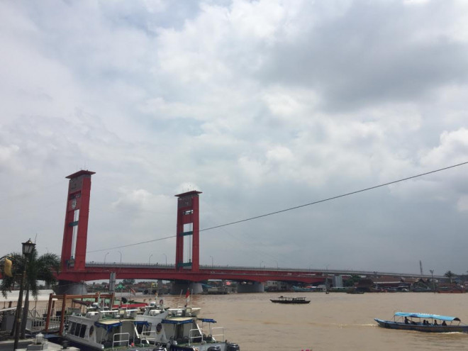 Sungai Musi di Kota Palembang. Foto: Medcom.id/Gonti Hadi Wibowo