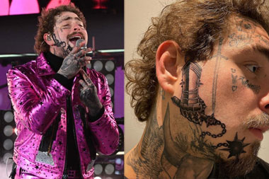 Post Malone Tambah Tato di Wajah