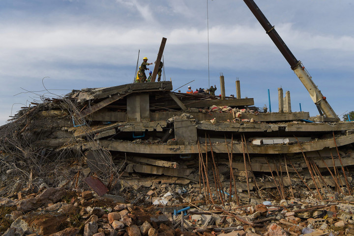 Empat Tewas akibat Bangunan Tujuh Lantai di Kamboja Ambruk