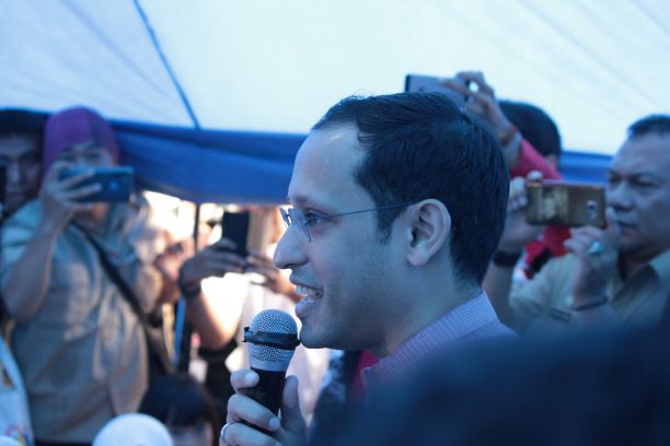 Nadiem Kunjungi SDN Cirimekar 02 Cibinong Pascaroboh