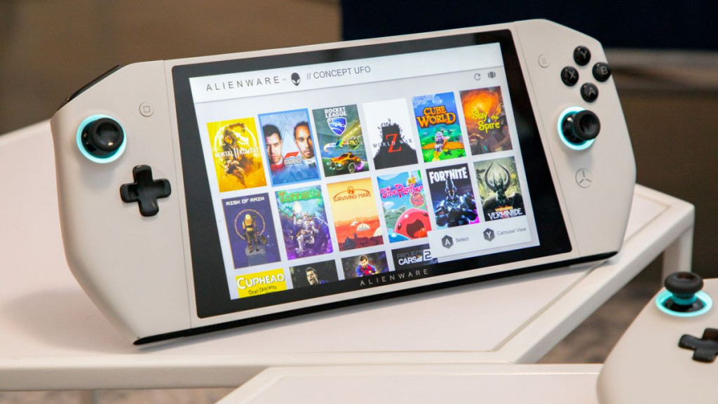 Dell Alienware Concept UFO dipamerkan di CES 2020. (LaptopMag)