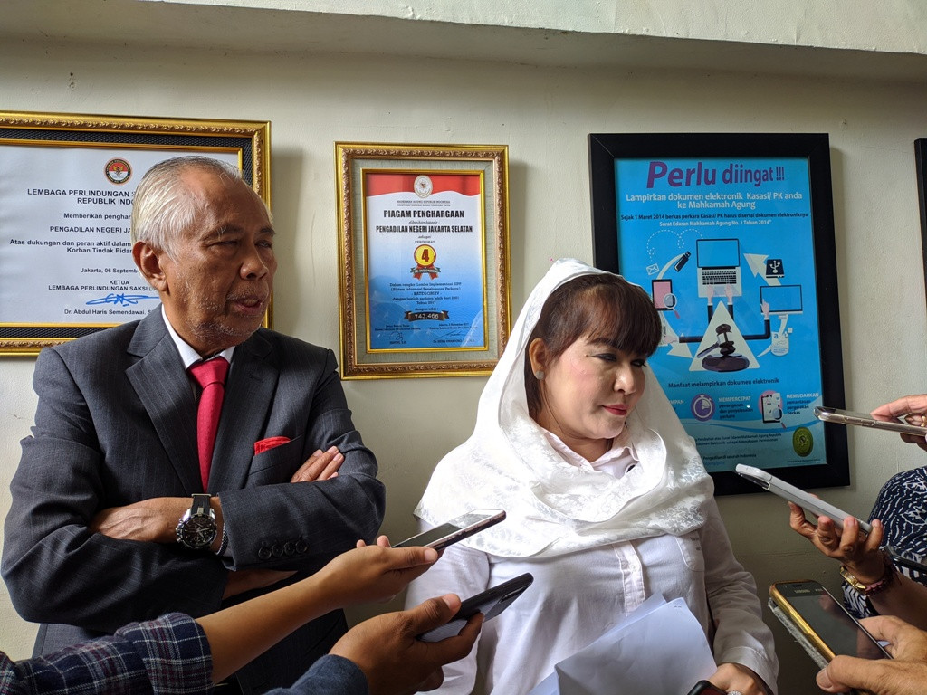 OC Kaligis menggugat Kejaksaan Agung dan Kejaksaan Negeri Bengkulu. Foto: Medcom.di/Jufriansyah 