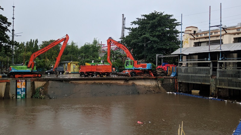 BPBD Tinggi Muka Tujuh Pintu  Air  di  Jakarta Normal 