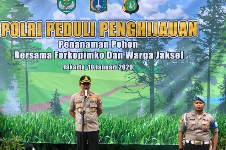 Anggota Polres Jaksel 'Wajib' Tanam Pohon Jika Naik Pangkat