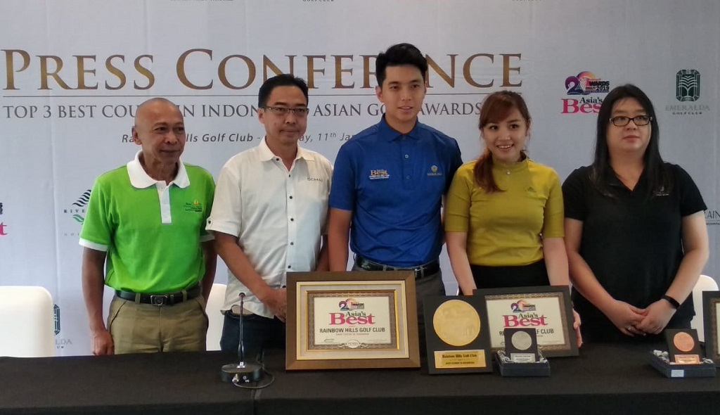 Tiga lapangan golf menerima penghargaan Asian Golf Awards 2019 (Ist)