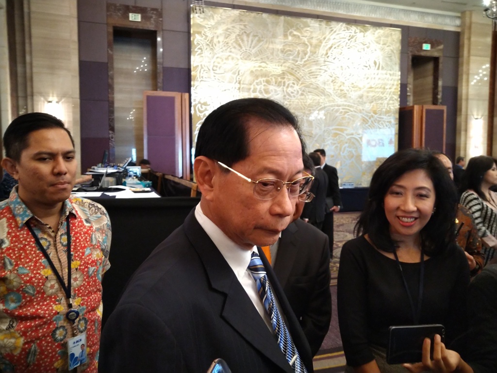 Presiden Direktur BCA Jahja Setiaatmadja. Foto : Medcom/Ilham Wibowo.