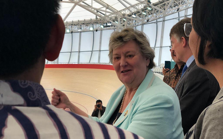 Menteri Inggris Terpukau dengan Velodrome di Rawamangun