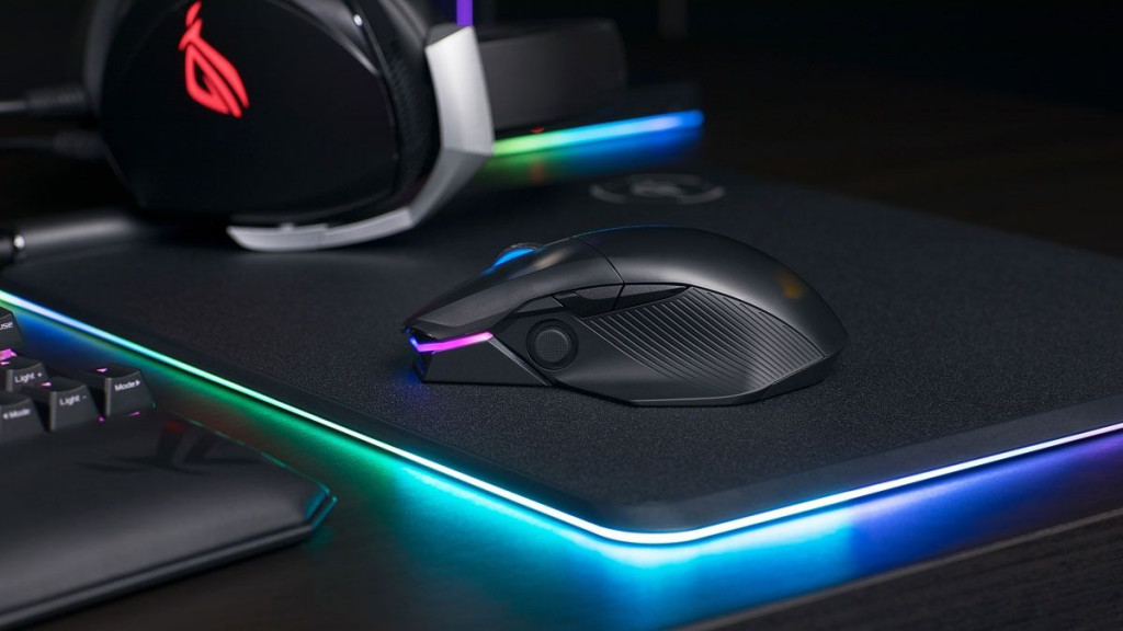 Joystick di sisi bodi mouse gaming ASUS ROG Chakram menjadi daya tarik produk ini di CES 2020.