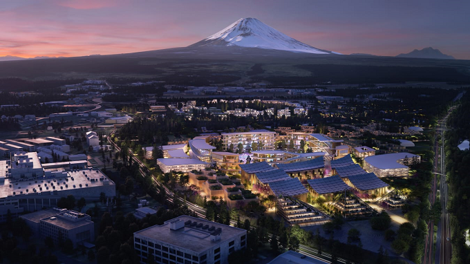 Dengan pemandangan Pegununan Fuji, Kota Pintar ini bakal dibuka pembangunannya pada 2021. (Foto: Toyota)