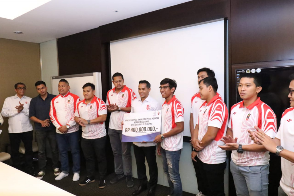 Pemberian apresiasi PB PRSI kepada atletnya yang tampil di SEA Games 2019 (Ist)