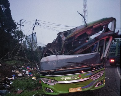 Korban Luka Bus Subang Jalani Perawatan di RS UI