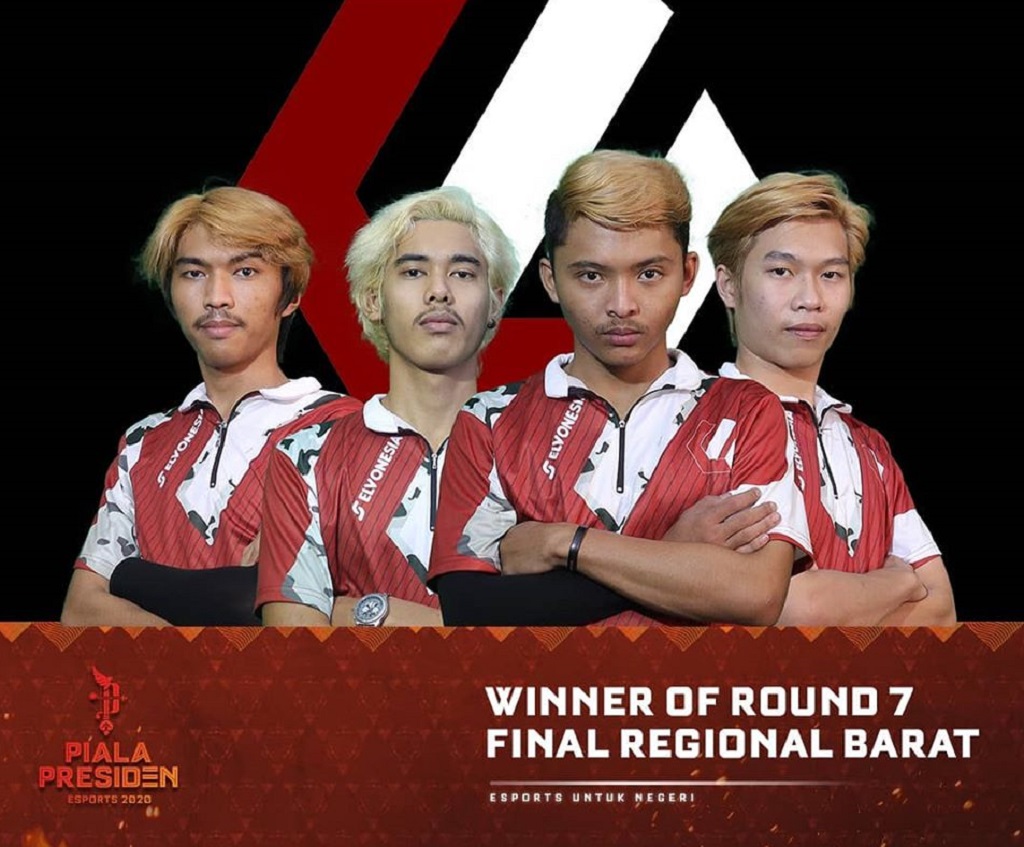 Divisi Free Fire dari Team Elvo di Piala Presiden Esports 2020.