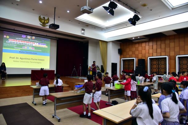 Suasana ?Kompetisi Regional Greenmech dan Robot for Mission 2020 di Untar.  Foto: Untar/Humas