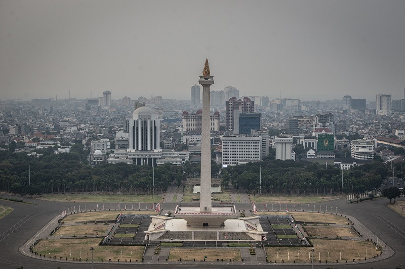 Kawasan Monas. Foto: ANT/Aprilio