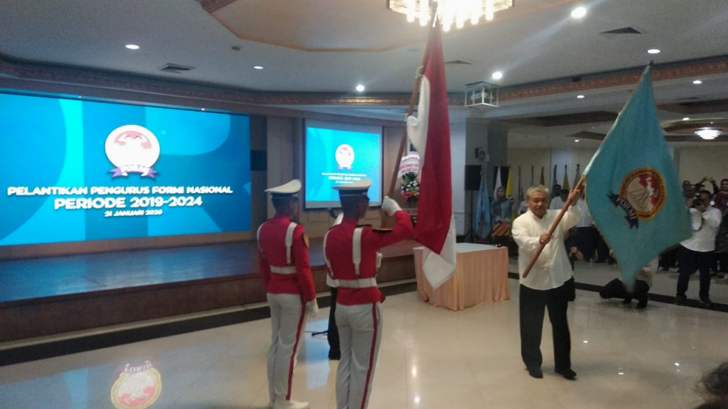 Pengukuhan Hayono Isman sebagai Ketua Umum FORMI (Ist)