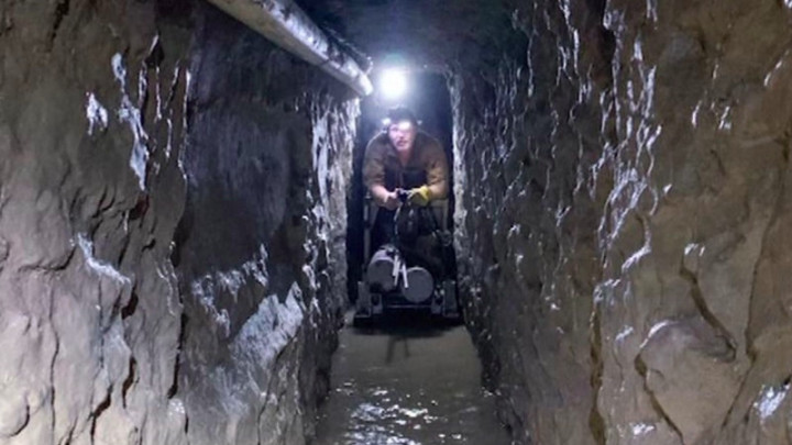 Terowongan Jalur Narkoba Terpanjang Ditemukan di Perbatasan AS-Meksiko