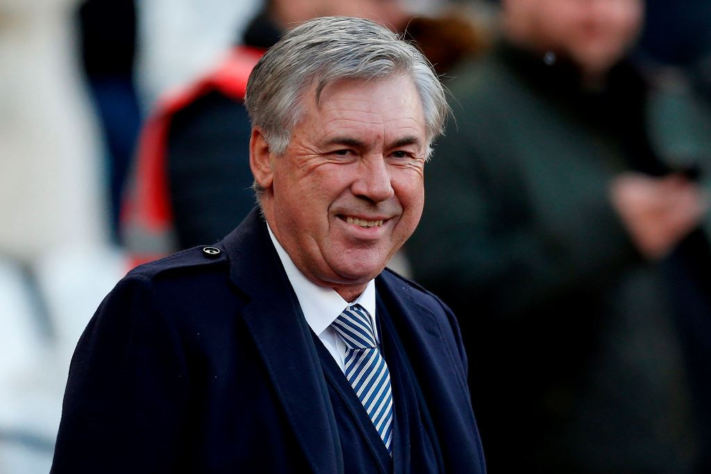 Pelatih Everton, Carlo Ancelotti (AFP/Ian Kington)