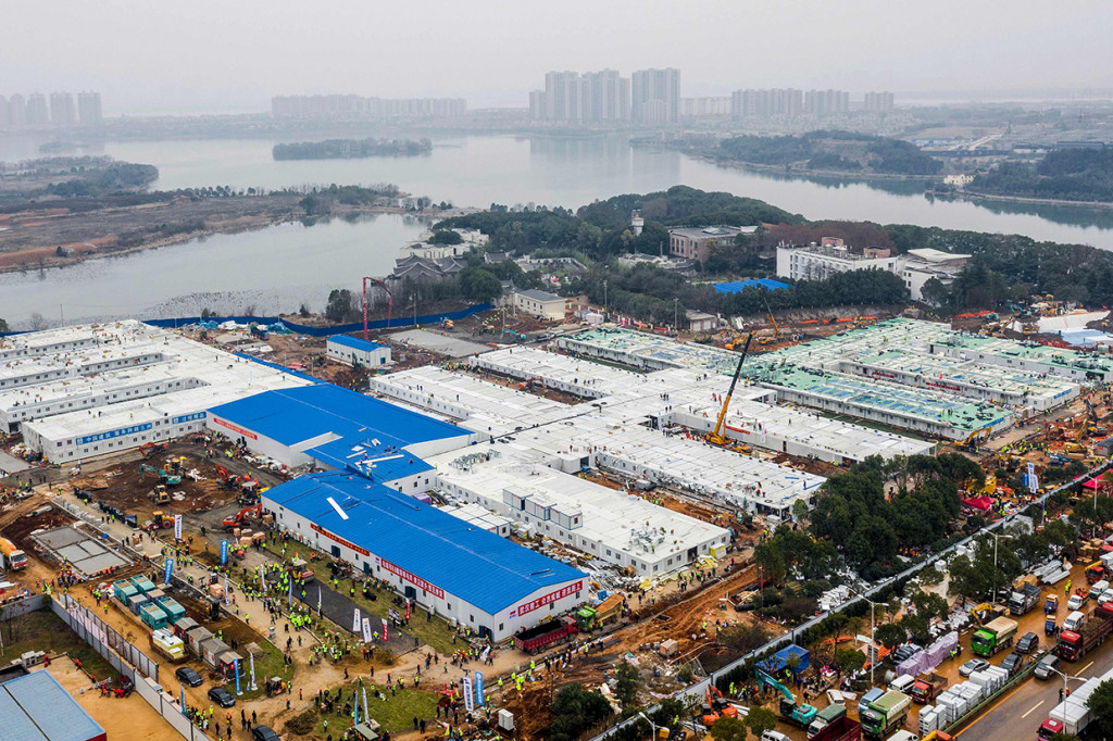 Dibangun dalam 10 Hari, Ini Penampakan RS Korona di Wuhan