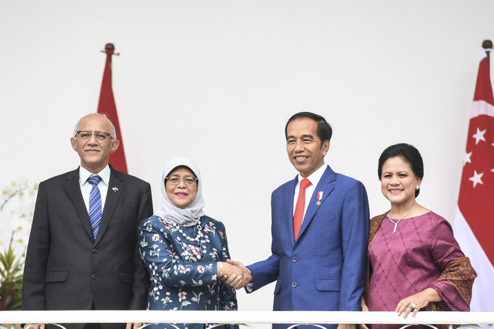 Jokowi Terima Kunjungan Kenegaraan Presiden Singapura