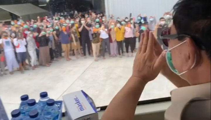 Menhan Kunjungi Pusat Karantina di Natuna