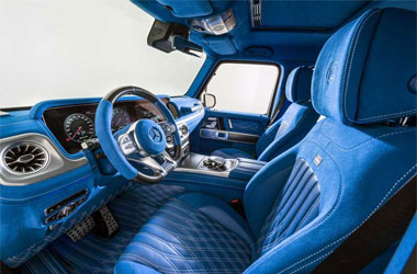 Modifikasi Interior Mercedes-AMG G63 dalam Nuansa Biru