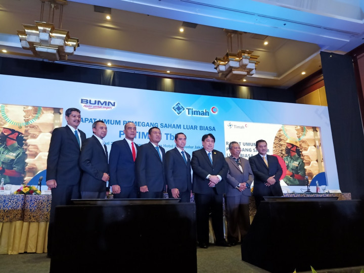 Jajaran Direksi dan Komisaris PT Timah 'Dikawal' Marinir