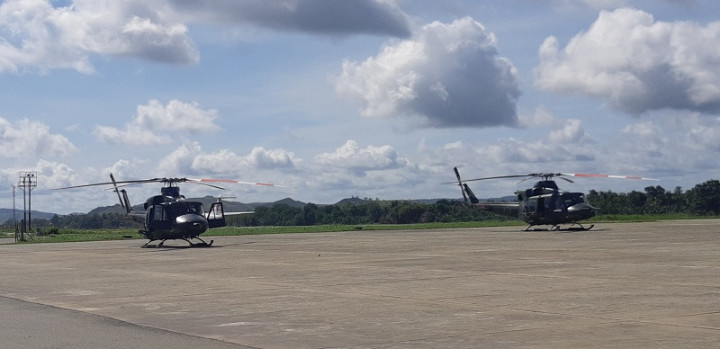 Puing Helikopter MI-17 Berada di Tebing Terjal