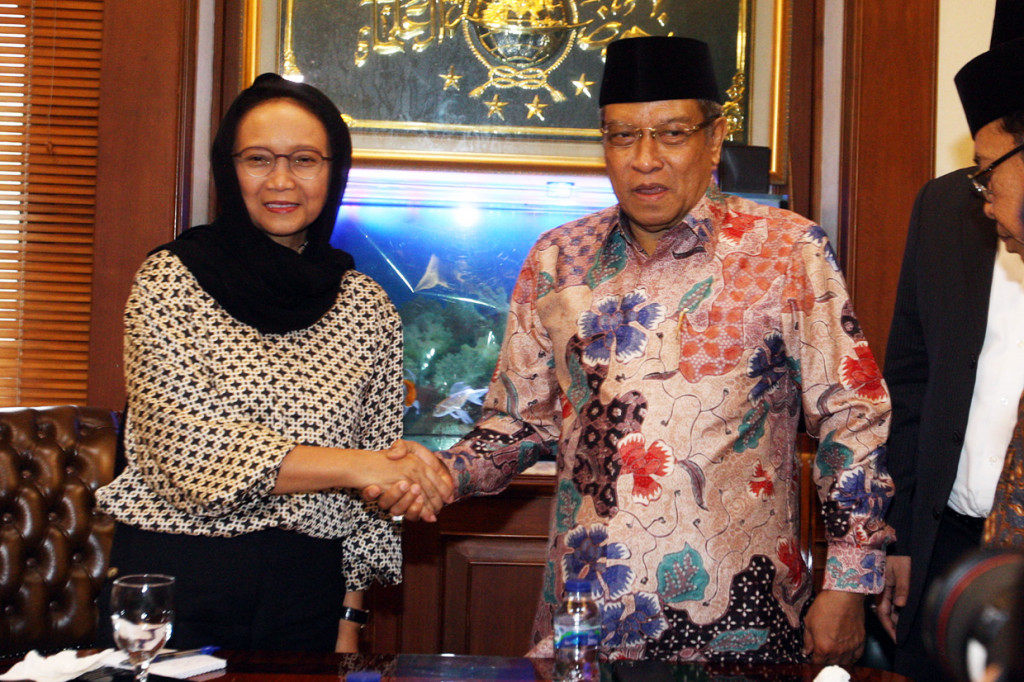 Retno Marsudi Bertemu Ketum PBNU