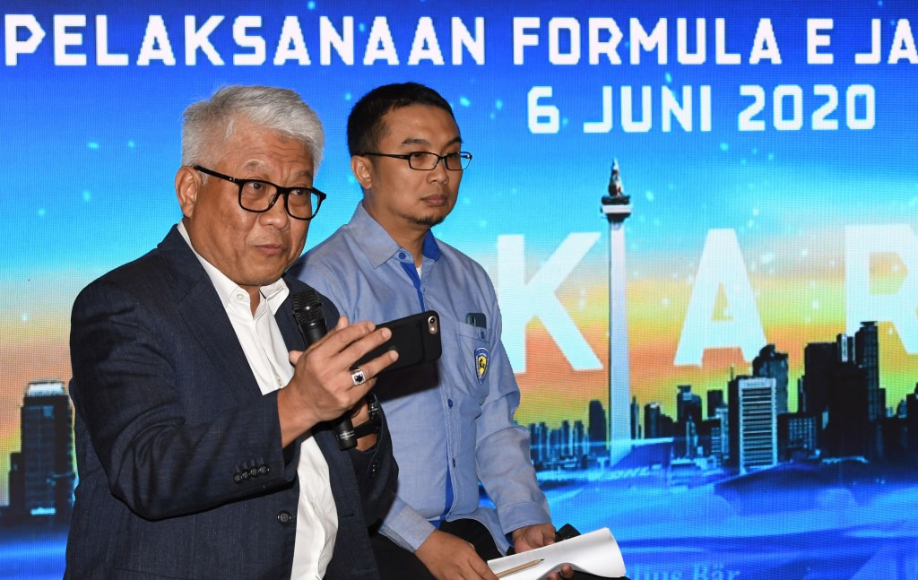 Direktur Utama PT Jakarta Propertindo Dwi Wahyu Daryoto (Foto: Antara/Aditya Pradana Putra)