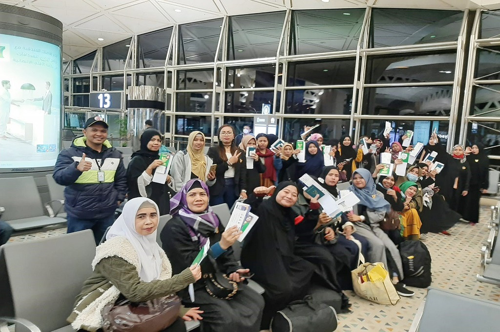 Sebanyak 35 WNI dipulangkan dari Arab Saudi oleh KBRI Riyadh, Jumat 14 Februari 2020. (Foto: KBRI Riyadh)