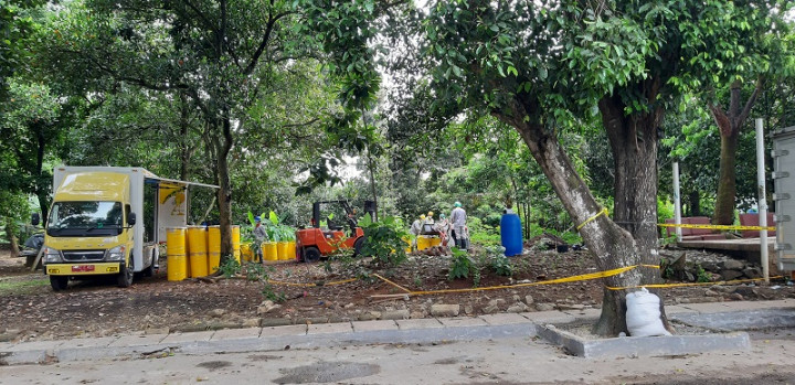 87 Drum Tanah Terpapar Radiasi Dievakuasi