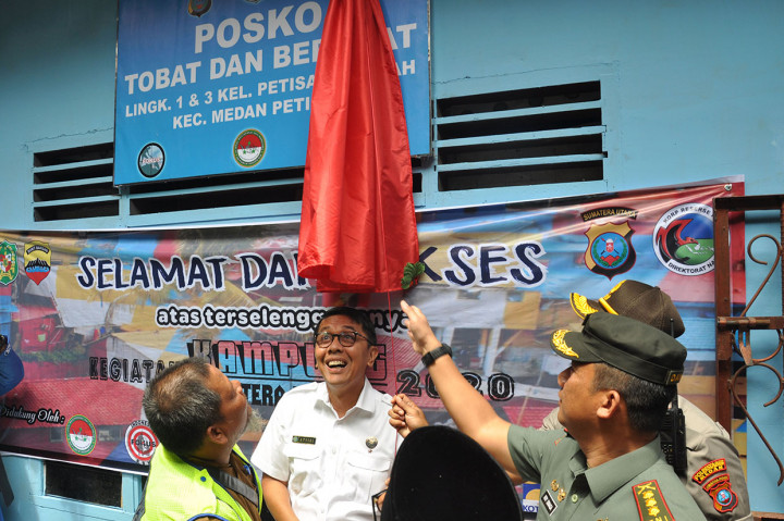 Perangi Narkoba, Polsek Medan Baru Dirikan Kampung Bersinar Sejahtera