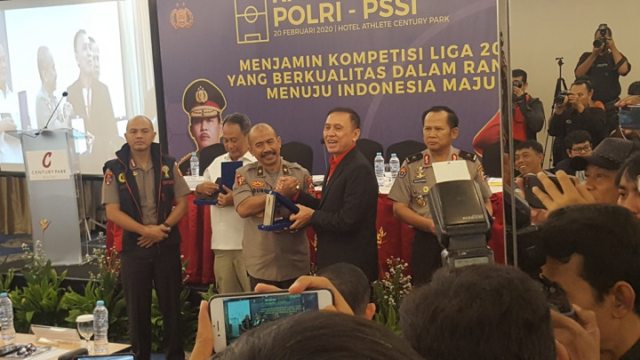 Rapat Koordinasi PSSI dan Polri, Iwan Bule Minta Jadwal Liga tidak Molor
