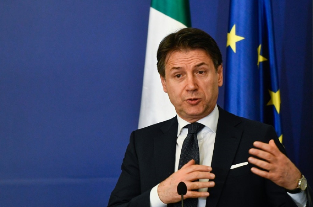 PM Italia Giuseppe Conte. (Foto: AFP/NIKOLAY DOYCHINOV)