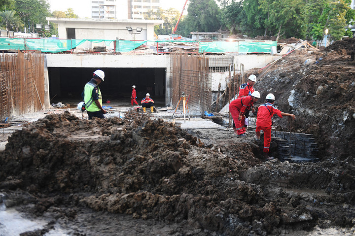 Progres Pembangunan Terowongan Istiqlal-Katedral
