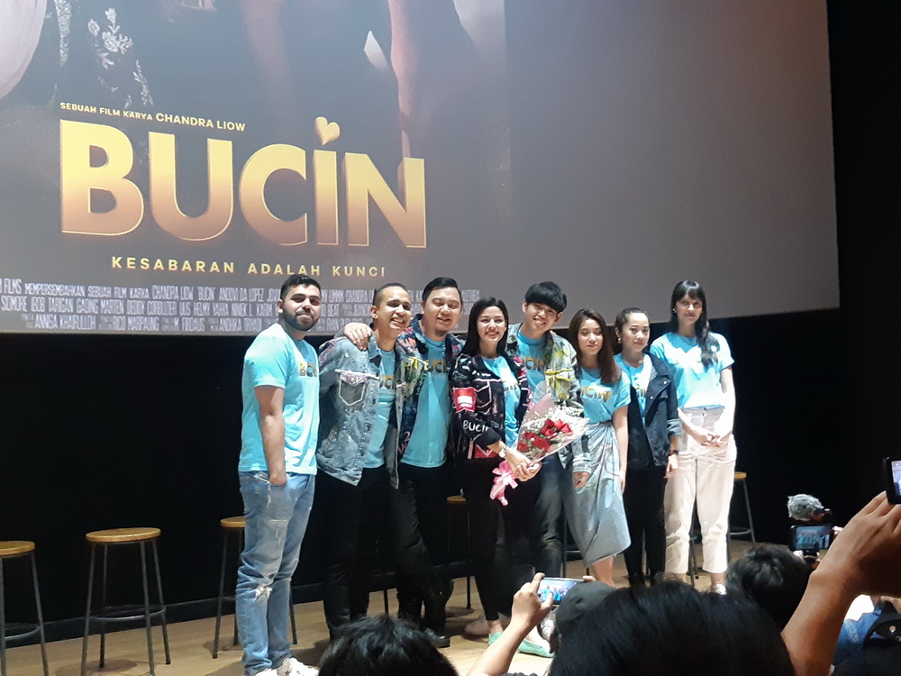 Jumpa pers Film Bucin (Foto: Medcom/Abas)