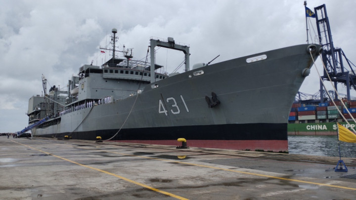Kapal Perang Iran Berlabuh di Priok