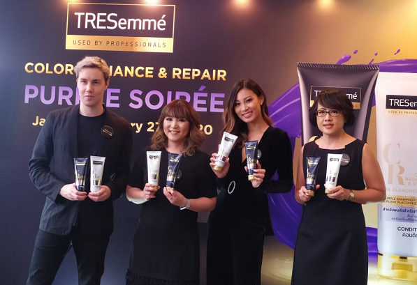 TRESemmé meluncurkan purple shampo dan conditioner pertama di Indonesia. (Foto: Dok. Yuni/Gaya.id)